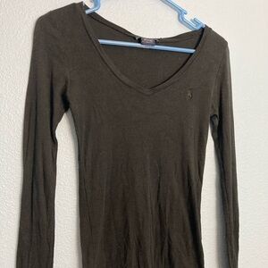 Vintage Ralph Lauren Sport Blue Label Long Sleeve - Black